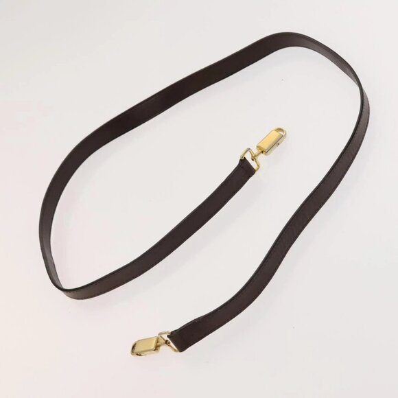 Salvatore Ferragamo Gancini Hand Bag Leather 2way Brown Gold Auth - Picture 13 of 16